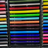 Film vinyle PVC brillant couleur bonbon pour carrosserie de voiture de luxe, auto-réparant et anti-rayures, à changement de couleur