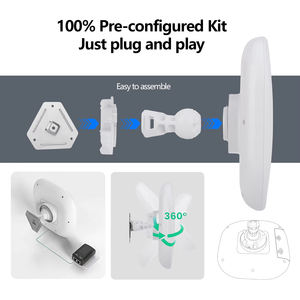 Enterprise Class Chip Mosslink 1200 Mbit/s Einzelfrequenz-Fernpunkt zur Multipoint 10km Wireless Bridge mit Gigabit WAN - Product Image 6