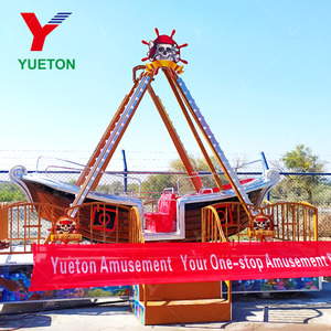 Expédition sous 30 jours : Manège Bateau Pirate à Bascule avec Décoration Tête de Mort, Certifié CE pour <span class=keywords><strong>Parc</strong></span> d'Attractions et Fête Foraine - Product Image 1