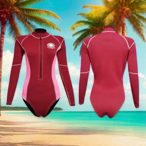 Mode femmes avant Zip Surf plongée combinaisons <span class=keywords><strong>combinaison</strong></span> haut dame printemps à manches longues maillot de bain Bikini femmes néoprène sexe <span class=keywords><strong>combinaison</strong></span> - Product Image 1