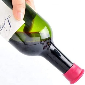 Bouchon de bouteille de vin en caoutchouc de silicone de qualité alimentaire, réutilisable, anti-fuite, pour bouteilles de bière, de vin, de soda et autres boissons - Product Image 4
