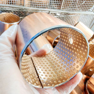 Втулка от производителя, обернутая стальная бронза, <span class=keywords><strong>CuPb10Sn10</strong></span>, Композитный Подшипник, втулка для втулки автомобиля, биметаллическая втулка - Product Image 2