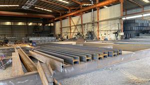 Nhà kho đúc sẵn Kết Cấu Thép En 10025-2-2019 s235jr xây dựng H chùm hbeam tùy chỉnh thiết kế cho xây dựng - Product Image 4