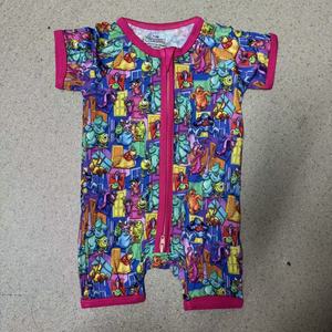 Pyjama bébé en bambou biologique avec fermeture éclair, barboteuse personnalisée, combinaison pour nouveau-né, vêtements de nuit pour bébé, grenouillère pour nourrisson - Product Image 2