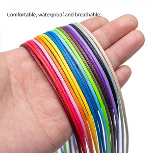 2mm/18 Inches Jewelry Cord Lobster Clasp Necklace Cord Waxed <strong>Leather</strong> Cord for Diy Jewelry Findings Accessories <strong>Leather</strong> <strong>Strips</strong> - Product Image 3