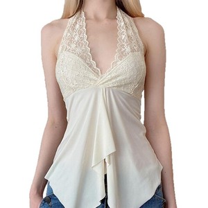 Z-6095 Gilet Esterno da Donna in Stile Francese Pure Lust con Pizzo, Scollo all'Americana, Schiena Scoperta, Bretelle, Sexy, Asimmetrico, Effetto Snellente - Product Image 5
