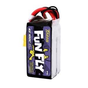 <span class=keywords><strong>TATTU</strong></span> <span class=keywords><strong>FUNFLY</strong></span> 1300mAh 1550mAh 1800mAh 3S <span class=keywords><strong>4S</strong></span> 11.1V 14.8V 100C Batterie XT60 Plug pour Drone de taille 250 230 210 180 - Product Image 1