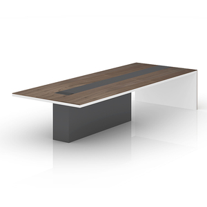 Mesa de madera para sala de reuniones, mueble moderno para 8 personas, oficina y Conferencia - Product Image 1