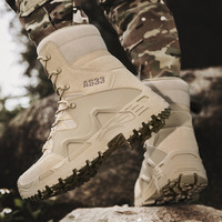 Bottes tactiques à lacets pour l'extérieur, chaudes et imperméables pour l'hiver, antidérapantes et résistantes à l'usure, pour hommes, pour la randonnée en montagne