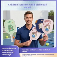 En stock, expédition rapide, vente en gros, échantillon disponible, ensemble de raquettes de pickleball en fibre de verre pour enfants, pour les débutants parents-enfants, jeu familial