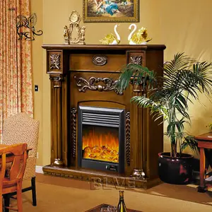 Cadre de cheminée en bois autoportant en imitation victorienne pour décoration de maison moderne à vendre