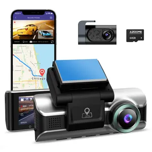 AZDOME M550 Pro 2K+1080P 2 Channel Dash Camera Car DVR Recorder with Built in 5G WiFi GPS IR Night Vision