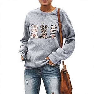 C1114B842 BB Suéter de Punto con Estampado Animal para Mujer, Otoño Invierno, Antipilling, Estilo Europeo Americano - Product Image 1