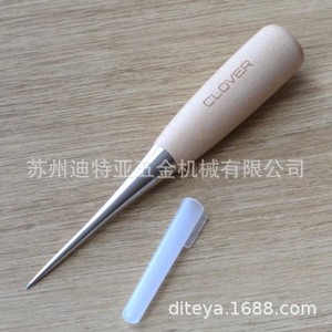 Clover Japanese Handmade Wood And Steel Awl 50mm Length Tip Shape For Carpentry <b>Leather</b> Punch <b>Tools</b> - Product Image 3