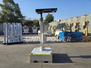 Tour d'éclairage et de vidéosurveillance mobile extérieure connectée au cloud 2026 avec alimentation solaire efficace et affichage couleur pour concentrateur logistique - Product Image 4