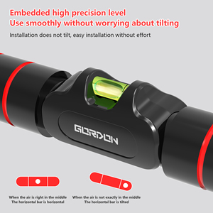 Set pendukung keamanan Gordon grosir pintu rumah Horizontal Chin atas <span class=keywords><strong>Bar</strong></span> aman mengunci Pull-up Dip berdiri - Product Image 6