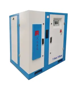 7.5kw Electric silent oil free screw air compressor10HP 10bar for Industrial