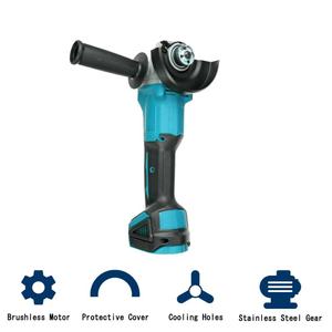 <span class=keywords><strong>Meuleuse</strong></span> d'angle électrique sans balais de 125mm DIY Machine de découpe Outils électriques pour batterie <span class=keywords><strong>Makita</strong></span> 18V avec glissière de batterie Lithium-ion JIA - Product Image 4