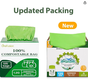 Mẫu bán chạy 100% phân hủy sinh học, có thể ủ phân, dùng làm túi đựng rác nhà bếp, có lớp chống thấm nước - Product Image 5