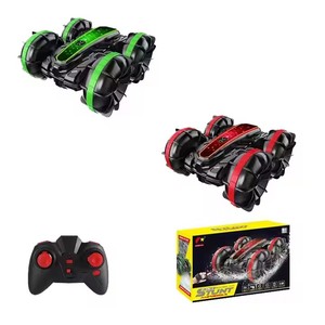 Double Sided Remote Control Aquatic Vehicle New Rolling Rotating Stunt <b>Toy</b> for Kids Metal for Beach Water Amphibious Features - Product Image 1