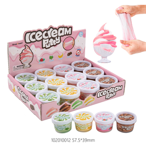 Candy Ice Cream Countless Silk Putty 4 Different Scented Mix Color Fluffy <b>Slime</b> Scented Diy <b>Slimes</b> Fidget Toy - Product Image 6