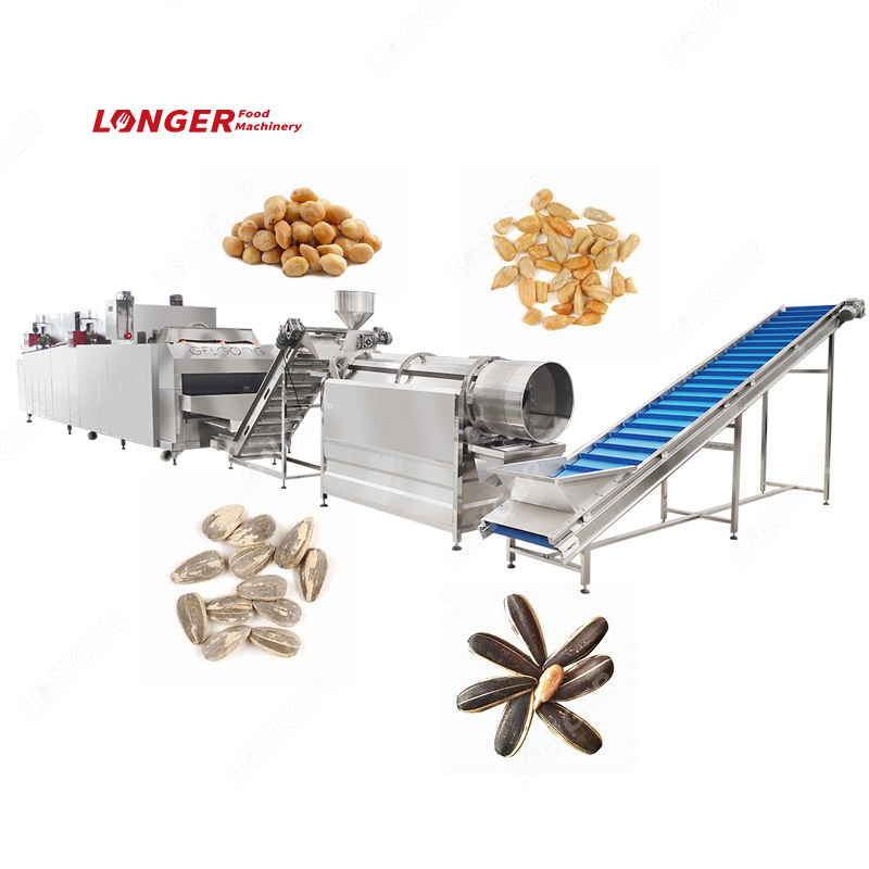 Automatic Coating Peanut Roaster Production Line