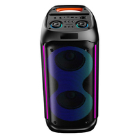 Altavoz portátil para fiestas Pro Audio Dual de 6.5 pulgadas, modelo 710, con Bluetooth, amplificadores de 600W, equipo de sonido inteligente para juegos con micrófono.