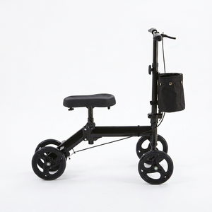 Compact Foldable Anti-Tip Knee <b>Walker</b> Heavy Duty Frame for Overweight Leg Cast Patients - Product Image 1