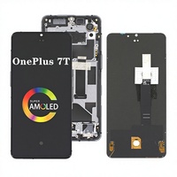 Écran d'affichage complet pour téléphone portable OnePlus 7T avec écrans intérieur/extérieur et châssis tactile OLED Modèle 1263 Origine Chine