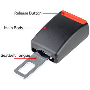 Extension <span class=keywords><strong>de</strong></span> <span class=keywords><strong>ceinture</strong></span> <span class=keywords><strong>de</strong></span> sécurité <span class=keywords><strong>de</strong></span> voiture universelle en métal réglable Kits d'intérieur fantaisie boucle <span class=keywords><strong>de</strong></span> <span class=keywords><strong>ceinture</strong></span> <span class=keywords><strong>de</strong></span> sécurité d'ancrage compatible avec toutes les voitures - Product Image 2
