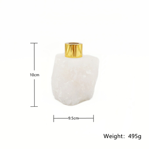 Nanwei đá Blush hồng khuếch tán thiết lập thanh lịch Rose Quartz Vase cho thơm tinh dầu khuếch tán - Product Image 4