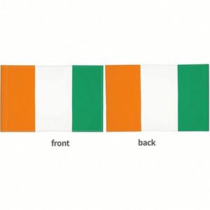 Manufacturer Direct Supply <b>Flag</b> of Cote D'Ivoire Car Window Clip Auto Decoration Double Stitch Printing for National Decor - Product Image 3