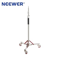 Neewer SC305AW Support d'éclairage robuste de 3 m avec coussin d'air et roues, trépied réglable en alliage d'aluminium pour flash de studio et boîte à lumière