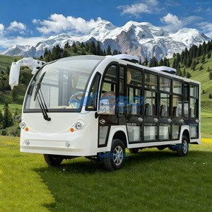 Autobús Eléctrico Urbano de 17 Plazas con Certificación CE para Tours, Vehículo Cómodo para Recorridos Turísticos con Motor - Product Image 1