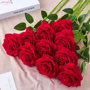2024 all'ingrosso Amazon vendita calda di lusso mazzi di Rose artificiali eterno fiore sciolto interno casa fatto da te altre decorazioni di fiori.