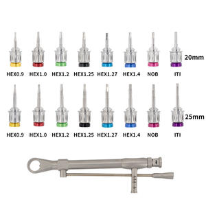 Universele Reparatieset Voor Tandheelkundige Implantaten-Iti/Dentium/<span class=keywords><strong>Dio</strong></span>/Ostam Compatibel Momentsleutel En Schroevendraaiers - Product Image 1