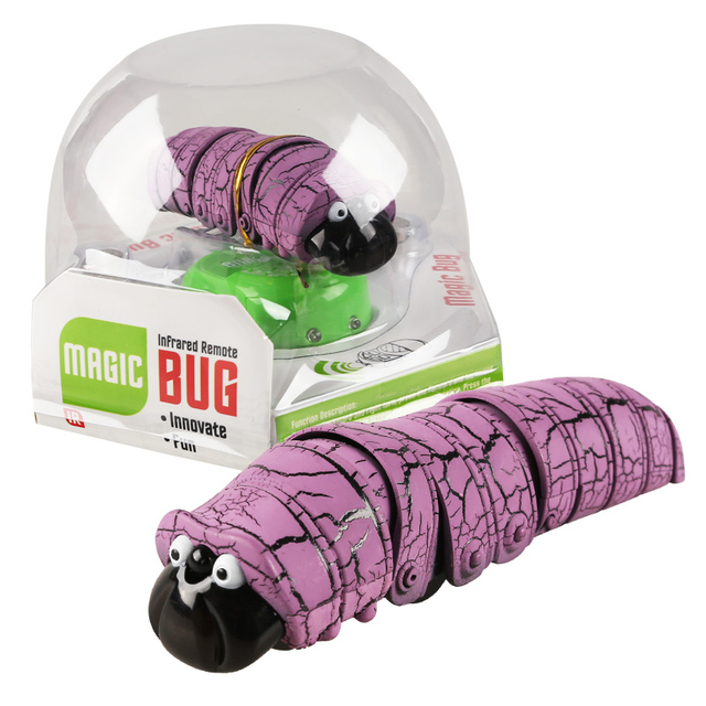 Prank Toy Boy Gift for Halloween Carnival Radio Control 2-Channel Rechargeable Realistic Caterpillar & Snake Toy Ready-to-Go