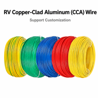 Fil de cuivre recouvert d'aluminium RV, câble électrique flexible CCA pour le câblage d'appareils électroniques personnalisés OEM