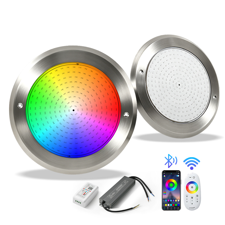 316L Stainless Steel IP68 Pool Lamp Super Thin 10mm DC12V RGBW SMD LED Underwater Swimming Pool Light