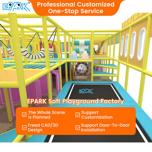 <span class=keywords><strong>Parque</strong></span> Infantil Interior Comercial EPARK con Trampolín, Toboganes Interactivos Grandes y Piscina de Pelotas para <span class=keywords><strong>Parque</strong></span> de Trampolines - Product Image 2