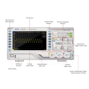 Rigol Digital <strong>oscilloscope</strong> DS1102Z Dual-channel 100M/200M Bandwidth DS1102Z-E 100MHz Dual-channel DS1202Z-E 200MHz Dual-channel - Product Image 3