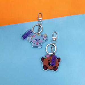 Spot for UV Printed PVC Plastic Cute Cartoon Star Image Peripheral Key Chain Pendant Backpack Bag Decorations Decoration - Product Image 4