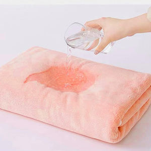 베스트 셀러 코랄 테리 타월 세트 보푸라기 없는 부드럽고 빠른 건조 타월 남여 공용 - Product Image 6