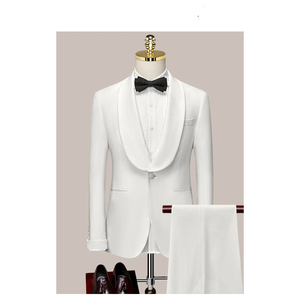 <span class=keywords><strong>Costume</strong></span> <span class=keywords><strong>Homme</strong></span> Smoking Blanc de Tailleur pour <span class=keywords><strong>Mariage</strong></span>, <span class=keywords><strong>Costume</strong></span> de Garçon d'Honneur - Product Image 1