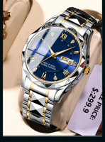 Montre Homme de Luxe BONILL Nouvelle Collection, Style Dessin Animé, Étanche, Lumineuse, en Acier Inoxydable, Mouvement Quartz SEIKO