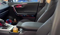 Kit d'éclairage ambiant LED dynamique pour Toyota RAV4 2019-2024, éclairage de l'habitacle, panneau de garniture de porte, éclairage du tableau de bord, ambiance lumineuse