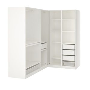 <span class=keywords><strong>Armoire</strong></span> d'angle profonde et spacieuse pour vêtements et accessoires, espace de rangement généreux - Product Image 6