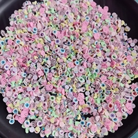 Yeux de fantôme roses, strass en forme de chauve-souris, mélange de paillettes en argile polymère pour Halloween, pour projets de bricolage, projets de shaker, fournitures pour slime