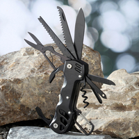 Couteau pliant de survie en plein air portable Bochen avec lame en acier inoxydable ouvre-bouteille utilisation sur le terrain multifonction