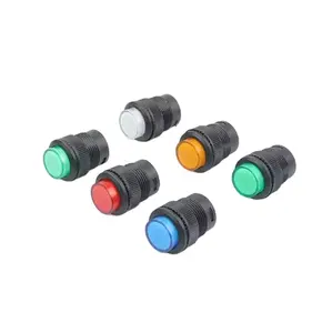 Buy Online Electronic Components R16-503ad Red White Blue Green Yellow Led Self-locking 16mm Push Button Round Switch R16-503